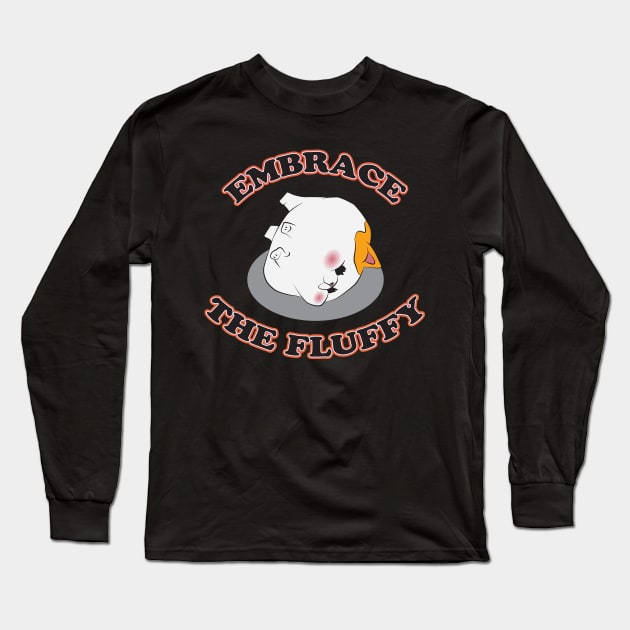 Embrace the Fluffy Fat Cat Body Positivity Shirt FFXIV Long Sleeve T-Shirt by TionneDawnstar
